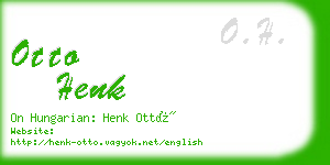 otto henk business card